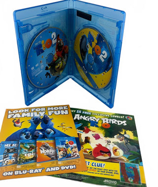 Rio 2 Blu-ray DVD Combo w Slipcover Inserts Blue Sky Studios 2014