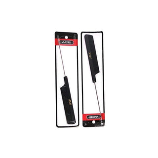 ACE All Purpose Rat Tail Comb w/ Metal Tail – 6 Pack | Professional Styling | Ne