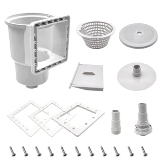 Universal Above Ground Pool Skimmer Kit with Basket and Fittings