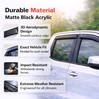 2020-2025 Hyundai Palisade Window Visors Rain Guards Vent Deflectors 4PC