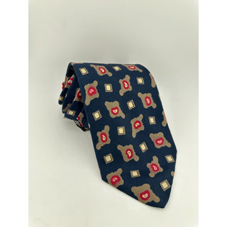 Nordstrom Robert Talbott Silk Tie Blue Geometric USA Made Classic Necktie