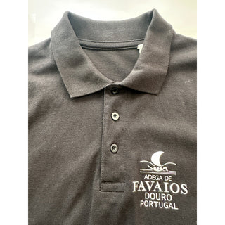 Adega de Favaios Douro Portugal Wine Polo Shirt Men's S Black Cotton