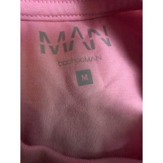 BoohooMAN Hotels & Resorts Palm Tree Oversized T-Shirt Pink Men’s M NWT