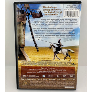 Man of La Mancha DVD 1972 Peter O'Toole Sophia Loren Widescreen MGM Musical