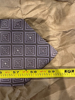 Giovanni Seta Studio Collection Silk Tie Lavender Geometric Squares Italy
