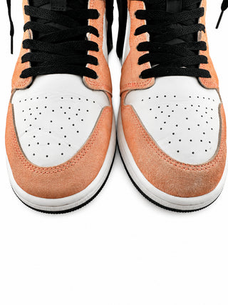 Nike Air Jordan 1 Mid SE Turf Orange 852542-801 Men's Size 12 Pink Suede Shoes