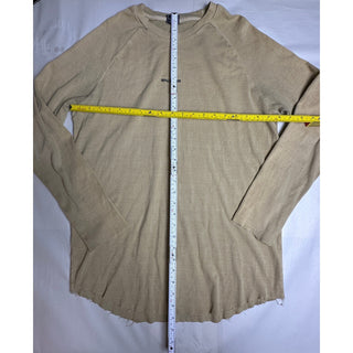 Rawgear Beige Long Sleeve Cotton Blend Shirt Large