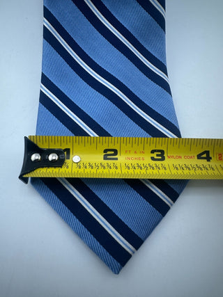 Nautica Blue Striped Silk Tie