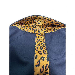 Greg Norman Women's Black Polo Shirt with Leopard Print Accs