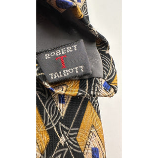 Robert Talbott Best of Class Silk Tie Black Gold Geometric USA Nordstrom