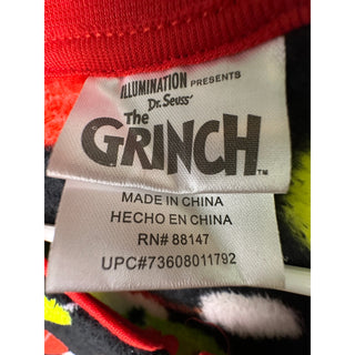 Dr Seuss The Grinch Union Suit Pajamas Womens L 12-14 Drop Seat NWT Christmas