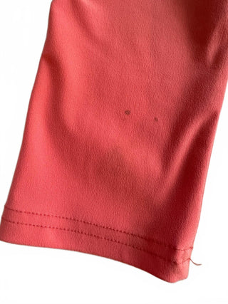 Joseph Ribkoff Coral Pink 3/4 Sleeve Top with Silver Eyelet