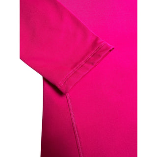 Layer 8 Performance Womens L Hot Pink Qwick Dry Mock Neck Long Sleeve Active Top