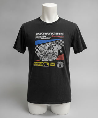 Nintendo Mario Kart Bowser Graphic 2XL Black Cotton T-Shirt