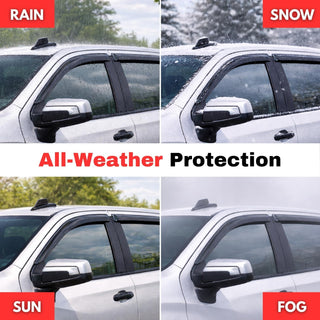 2020-2025 Hyundai Palisade Window Visors Rain Guards Vent Deflectors 4PC