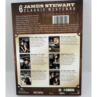 James Stewart 6-Movie Western Collection DVD 3-Disc Set w/ Slipcover