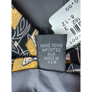 Robert Talbott Best of Class Silk Tie Black Gold Geometric USA Nordstrom