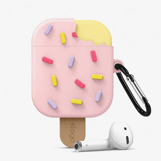 2-Pack elago Ice Cream AirPods Case Gen 1 2 Cover Shockproof Silicone w Keychain