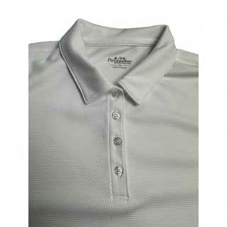 Lady Pin Seeker Performance Golf Polo Shirt Medium White