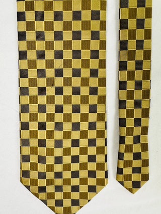 Valerio Garati Handmade Pure Silk Checkerboard Pattern Tie