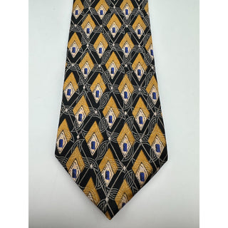 Robert Talbott Best of Class Silk Tie Black Gold Geometric USA Nordstrom