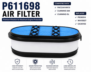 P611698 Air Filter PACCAR MX13 Cummins ISM ISL Replace P636914 WA10927