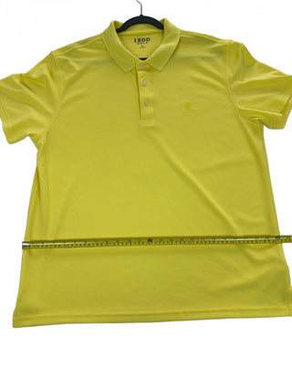 IZOD Golf Men's Yellow Polo Shirt XL Breathable Casual Sport