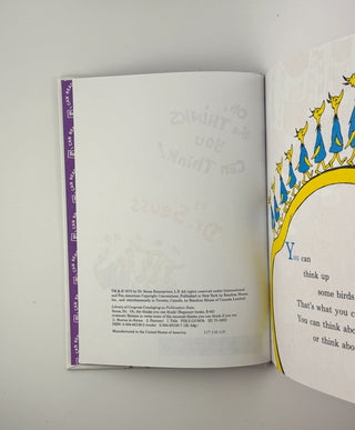 📚 Oh, the Thinks You Can Think! by Dr. Seuss – Hardcover (Beginner Books)