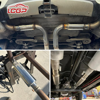 5" Exhaust Muffler Resonator 30" Long Stainless Steel Universal Straight Through