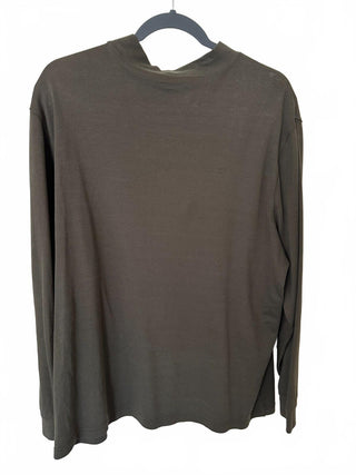 Roundtree & Yorke Men's XL Brown Long Sleeve Cotton Shirt