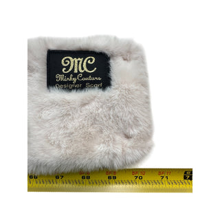 Minky Couture Designer Scarf Blush Pink Plush Faux Fur Soft Winter 70x6