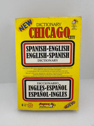 Chicago Spanish English Dictionary Bilingual Illustrated