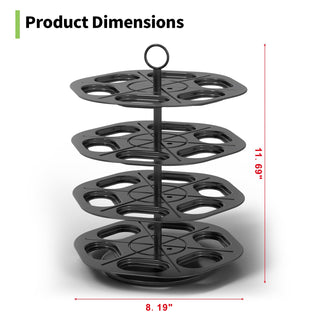AiSmile Ninja Thirsti Flavor Pod Holder 24 Pods 4-Tier 360° Rotating Organizer