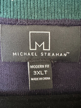 Michael Strahan Men's Navy Blue Modern Fit Sweater 3XLT Wool