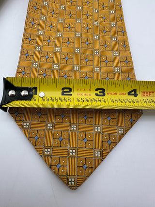 Robert Talbott Best Class Nordstrom Silk Tie Italy Gold Blue