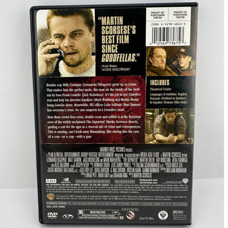 The Departed DVD 2006 Full Screen Leonardo DiCaprio Matt Damon Nicholson