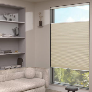 MYshade 37x64 Cordless Blackout Cellular Shade Top Down Bottom Up Beige TDBU