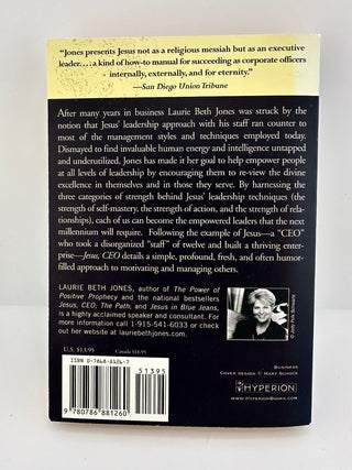 Jesus CEO Laurie Beth Jones 1996 Leadership Paperback