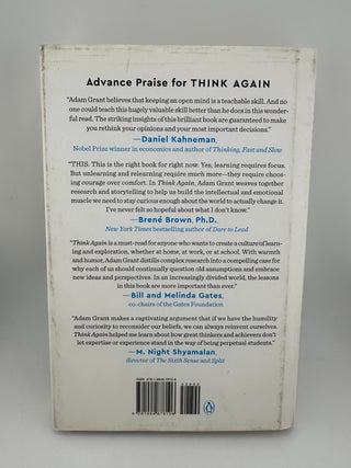 Think Again by Adam Grant Hardcover 2021 Viking Annotated Highlighted Copy