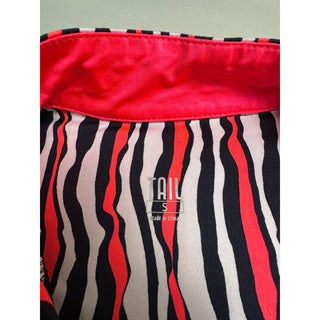 Tail Women’s Small Golf Outfit Zebra Print Sleeveless Polo Pink Ruffle Skort