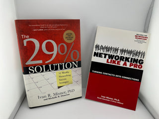 Ivan Misner Networking 2 Book Lot 29% Solution Like a Pro