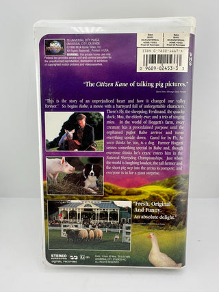 Babe VHS 1995 MCA Universal Home Video Clamshell Family Movie G