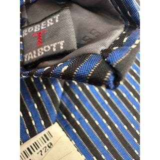 Robert Talbott Best of Class Nordstrom Silk Tie Blue Black Stripe USA NWT