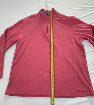 Izod Men's Red 1/4 Zip Pullover Sweater Size XL