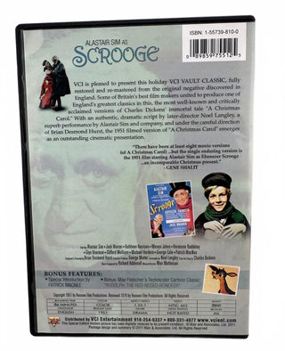 Alastair Sim as Scrooge - A Christmas Carol (1951) DVD Colorized Version