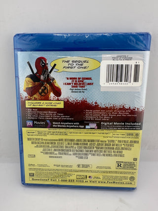 Deadpool 2 Blu-ray + Digital Movie Sealed Ryan Reynolds Marvel Promo