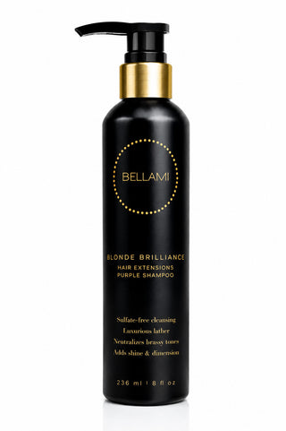 Bellami Blonde Brilliance Purple Shampoo for Hair Extensions 8 fl oz