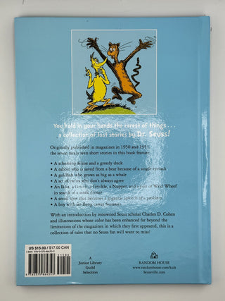 The Bippolo Seed and Other Lost Stories, Dr. Seuss Hardcover 2011 First Edition