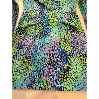 Women’s Abstract Print Quarter Zip Golf Dress Long Sleeve Pockets Activewear S