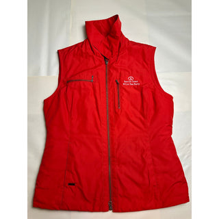 Cutter & Buck WeatherTec Women’s M Red Golf Vest Barton Creek WGA Tee Party